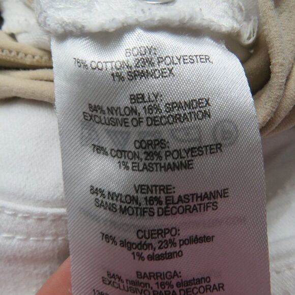 led Luxe Essentials Straight Maternity Jeans Women's Size 30 Wash Denim - Picture 6 of 10